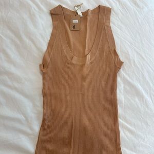 Boutique ribbed high neck tank — NWT